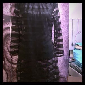 Sheer long sleeve dresses